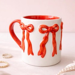 Caneca Laço Amour em Cerâmica - 300ml