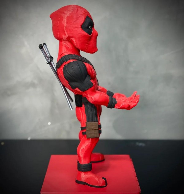 Suporte Premium Para Controle de Playstation e Xbox Deadpool de luxo pintado a mão Pronta Entrega com chaveiro de brinde