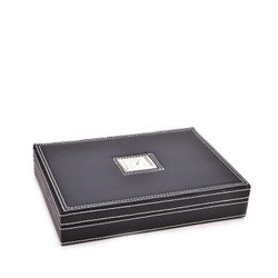 Umidor em Couro para 22 Charutos Apex - Preto