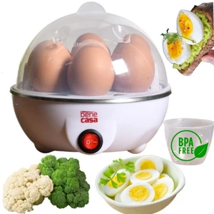 Cozedor Elétrico de Ovos Portátil para Até 7 Ovos