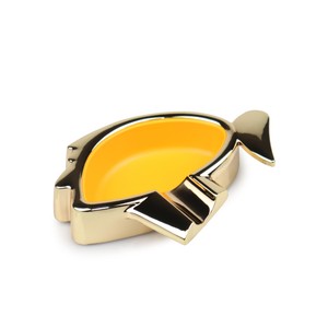 Cinzeiro de Metal para Charuto Cohiba - Amarelo