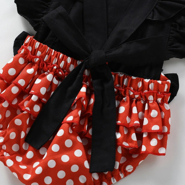 Macacão Minnie + Laço RN  0-24 Meses