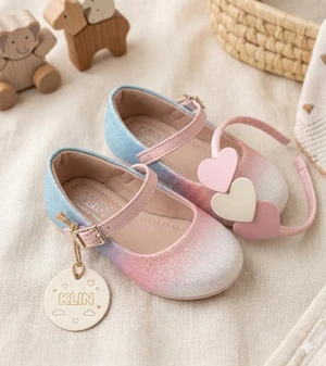 SAPATILHA + TIARA PRINCESA BABY ROSA/AZUL KLIN 152141 