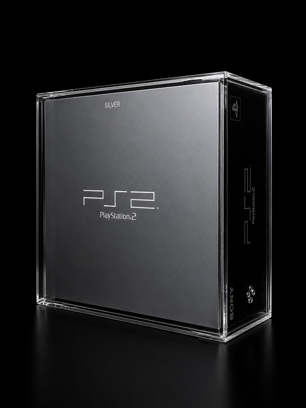 Case Acrílica Premium para PlayStation 2 Fat Silver