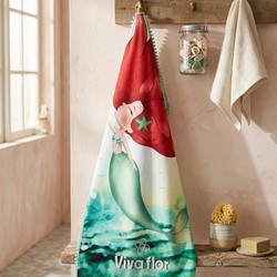 TOALHA SEREIA DE PRAIA VERDE ÁGUA VIVA FLOR 1314 