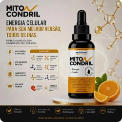 Miticondril Gotas - Viva cada segundo com mais disposição - 3 Frascos