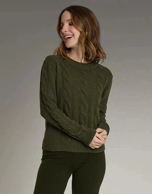 Blusa Trançada Varena De Inverno Velour