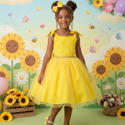 Vestido Luxo - Amarelo 