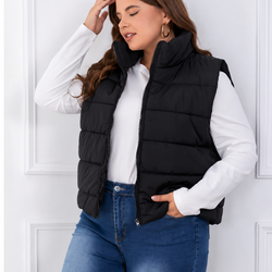 Colete Feminino com Capuz Removível