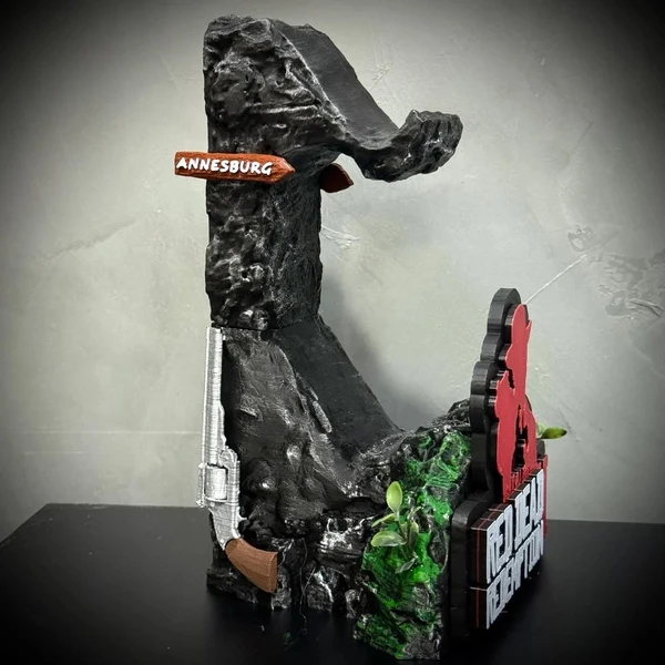 Suporte Premium Duplo Para Controle Ps5/ Ps4 e Xbox Red Dead Redemption 2 de luxo pintado a mão + CHAVEIRO DE BRINDE Pronta Entrega
