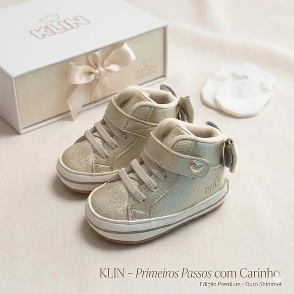 SAPATO ALGODAO DOCE DOURADO KLIN - 448186