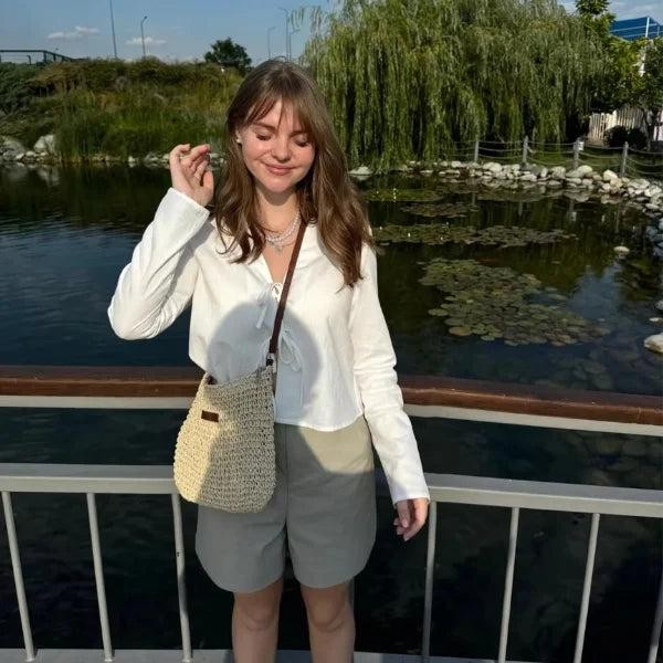 Conjunto Feminino em Alfaiataria – Colete e Shorts em Linho com Elegância Premium — foto 7