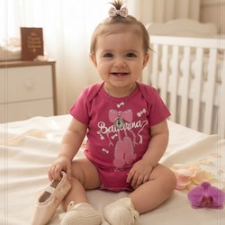 BODY BAILARINA PINK BEBE BRINCALHÃO