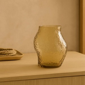 Vaso de Vidro Âmbar 22,5cm