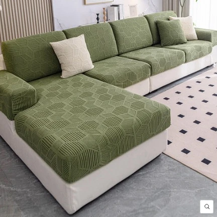 Capa Elástica Impermeável para Sofá Retrátil e Modular com Estampa Colmeia – Cobertura Total