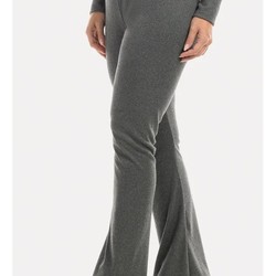 Conjunto Inverno Canelado Cotelê Flare Mescla