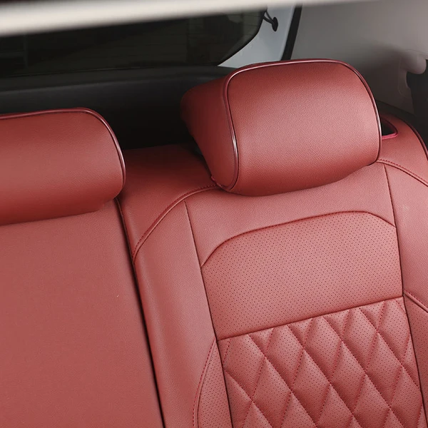 Kit Completo de Capas para Banco de Carro Evurus em Couro Legítimo Universal 5 Lugares Com Airbag + Tapetes e Capa de Volante