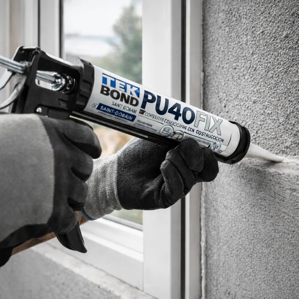 Kit 2 Pu 40 Branco 387g Tekbond + Pistola Aplicadora
