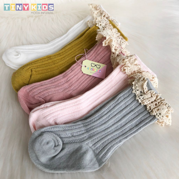 Kit Com 5 Pareas De Meias Canelada