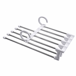 Cabide Organizador Multifuncional 5 Divisórias Para Calças e