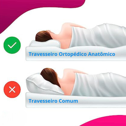 Travesseiro Ortopédico Anatômico Cervical