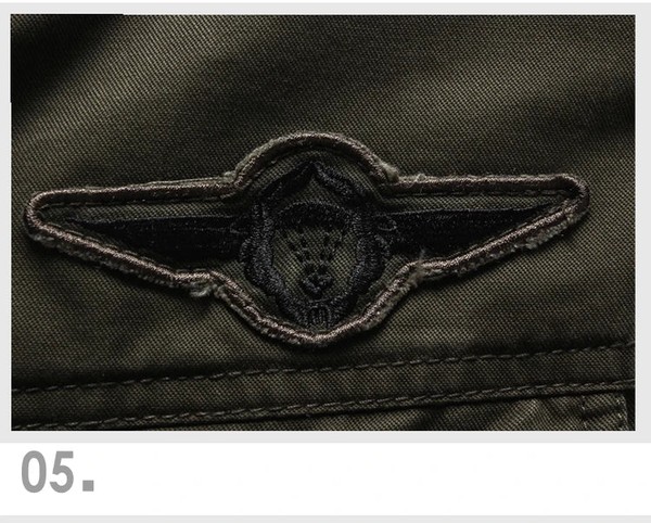 Jaqueta Militar Masculina Plus Size M-6XL - Algodão e Poliéster
