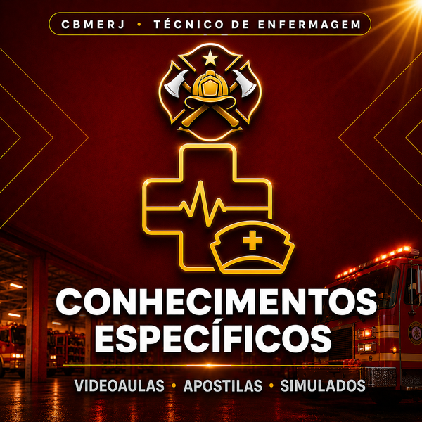 Curso Técnico em enfermagem/PSS Bombeiros RJ | Videoaulas + Apostilas + Simulados