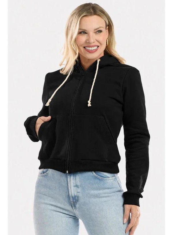 Conjunto Moletom Peluciado Basic Preto