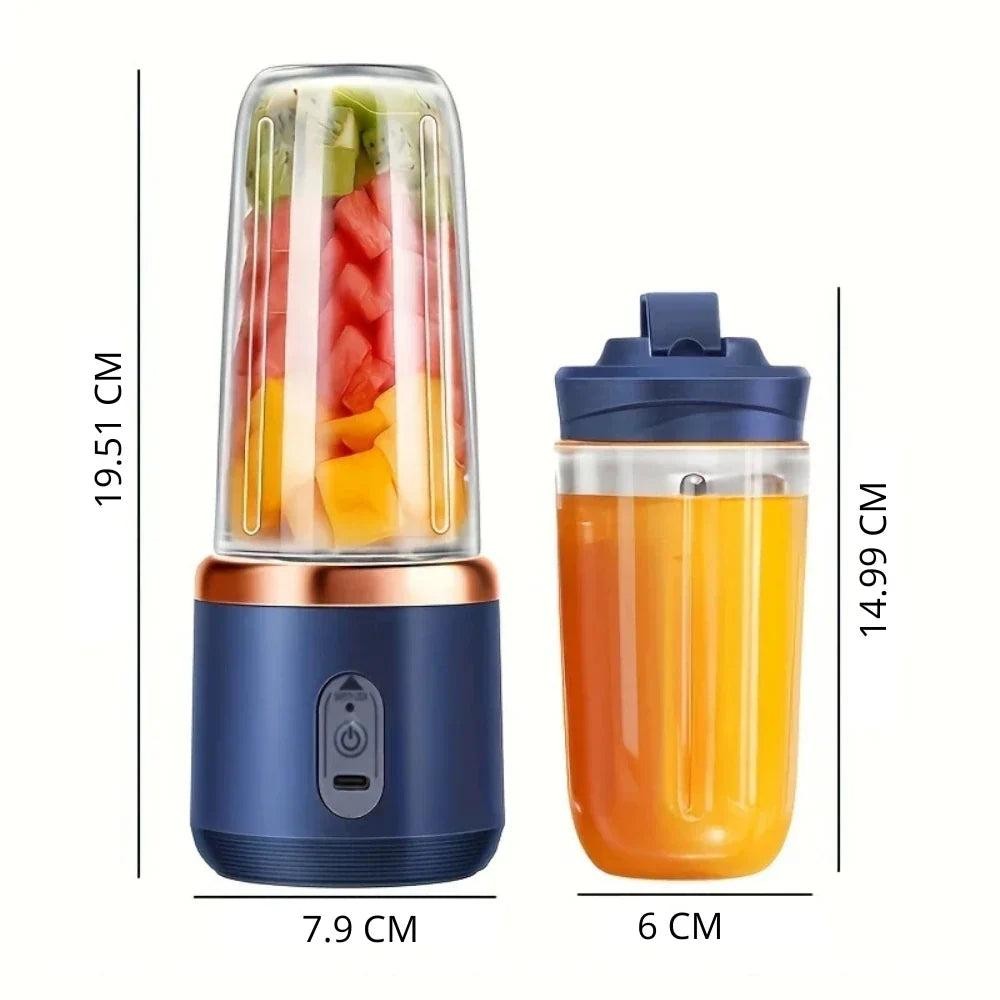 Mini Liquidificador Portátil prático e fácil de usar  - 400ml com 6 Lâminas 19% OFF — foto 12