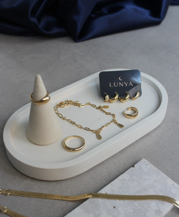 Anel Lyra Dourado
