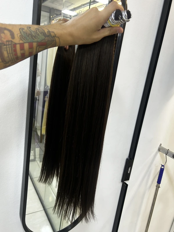 Cabelo Vietnamita 65cm Castanho Claro - 100gr