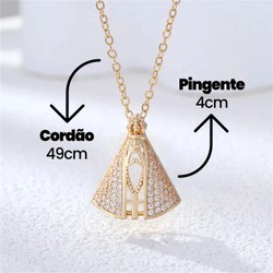 (COMPRE 1 LEVE 2) Colar Nossa Senhora Aparecida - Dupla Face