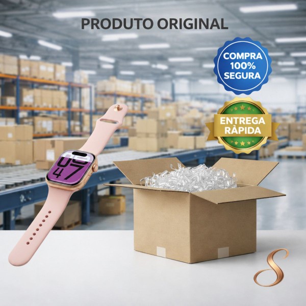 Smartwatch Microwear S10 Pro Chat GPT 1GB IP68 Dourado