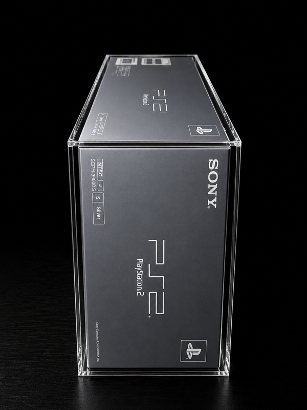 Case Acrílica Premium para PlayStation 2 Fat Silver