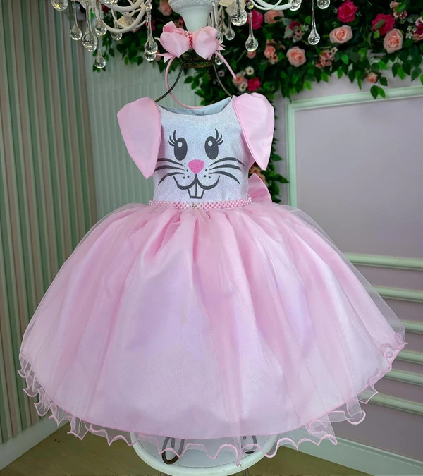 Vestido Temático Luxo - Coelhinho 