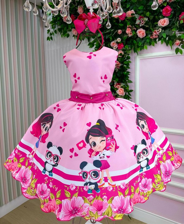 Vestido Temático - Luluca Rosa