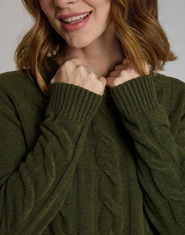 Blusa Trançada Varena De Inverno Velour