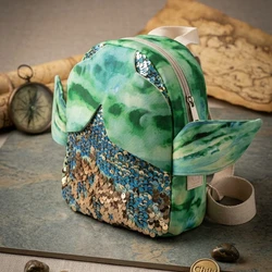 BOLSA SEREIA ESCAMAS VIVA FLOR COM ALÇA NAS COSTAS 1301 