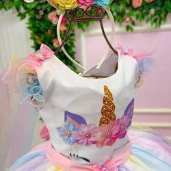 Vestido Temático Luxo - Unicórnio Color