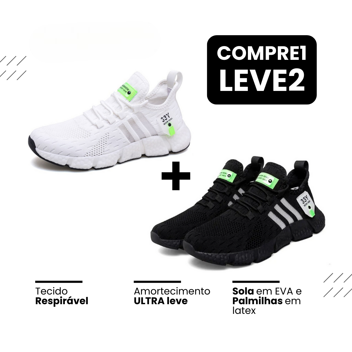 New Tênis Run®️ - Respirável e Ultra Resistente (COMPRE 1 LEVE 2) — foto 6