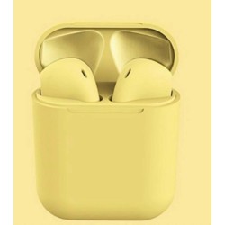 Fone de ouvido bluetooth colorido i12 com controle de toque