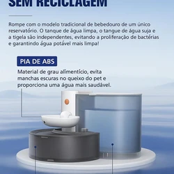 Bebedouro Pet Automático Inteligente Auqua Fresh