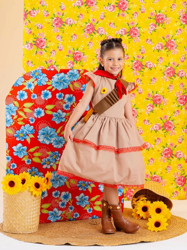Vestido Junino - Maria Bonita Cangaceira 