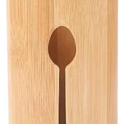 Kit Porta Talheres Bambu 3 Peças