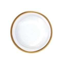 Vaso de Vidro com Borda Dourada Liz 9cm x 22cm