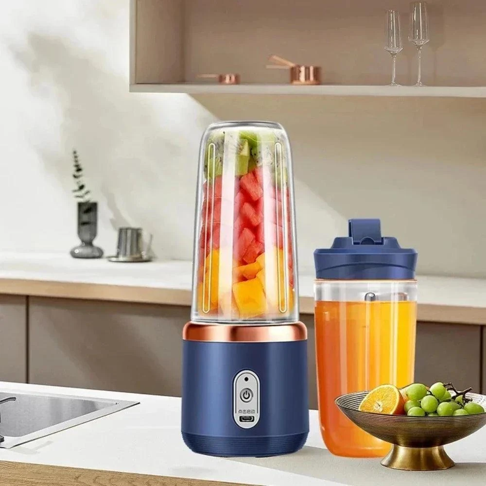 Mini Liquidificador Portátil prático e fácil de usar  - 400ml com 6 Lâminas 19% OFF — foto 8