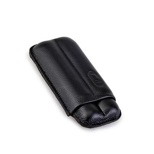 Porta 2 Charutos em Couro Crawdaut Classic - Preto