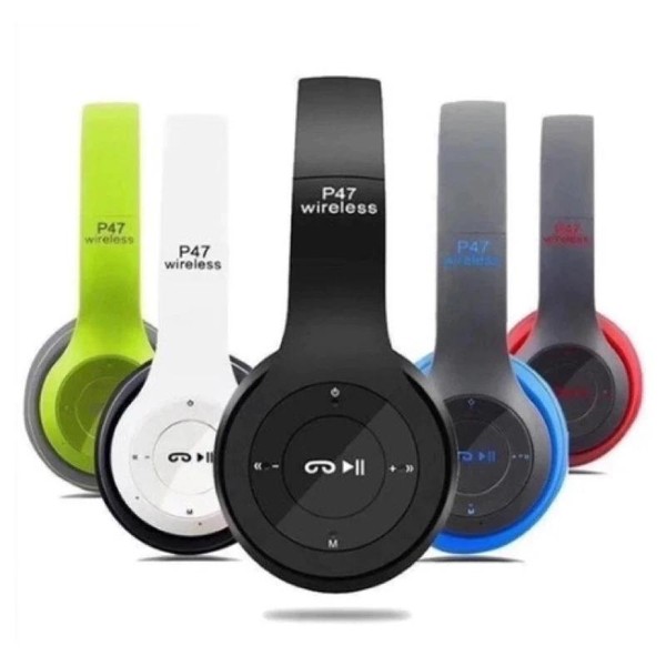 Headphone P47 Sem Fio Estéreo Redução de Ruídos Bluetooth 5.0 Universal 