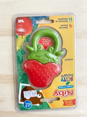 MORDEDOR FRUTAS NUBY MORANGO