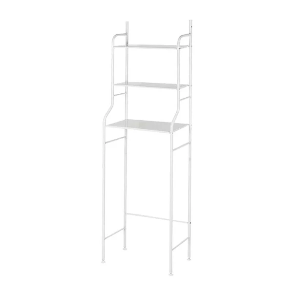 Rack Banheiro C Prateleira Organizador Em Metal Ajustável